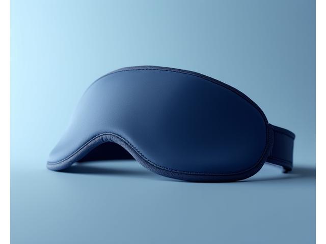 A high-tech, comfortable sleep mask with integrated sound and light-blocking features.