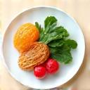 Icon representing healthy food on a plate, symbolizing mindful eating